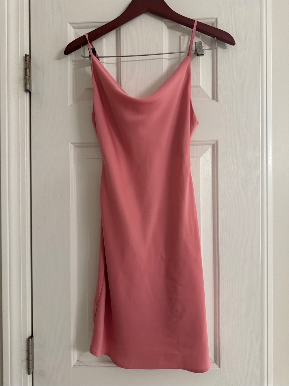 Urban Outfitters XS Pink Cowl Neck Mini Slip Dress